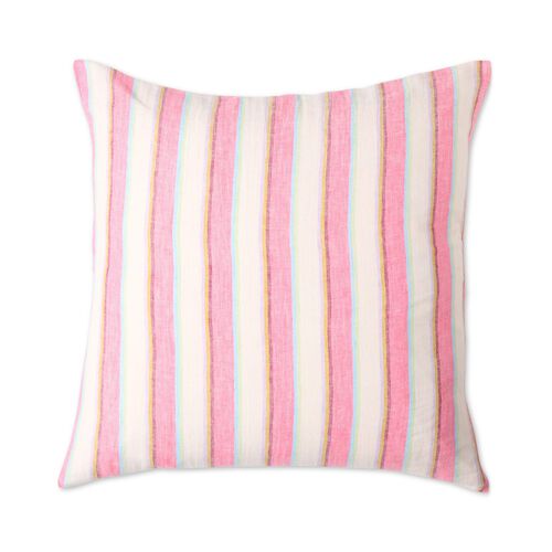 Kip&Co Rose Water Stripe Linen European Pillowcases 2P Set